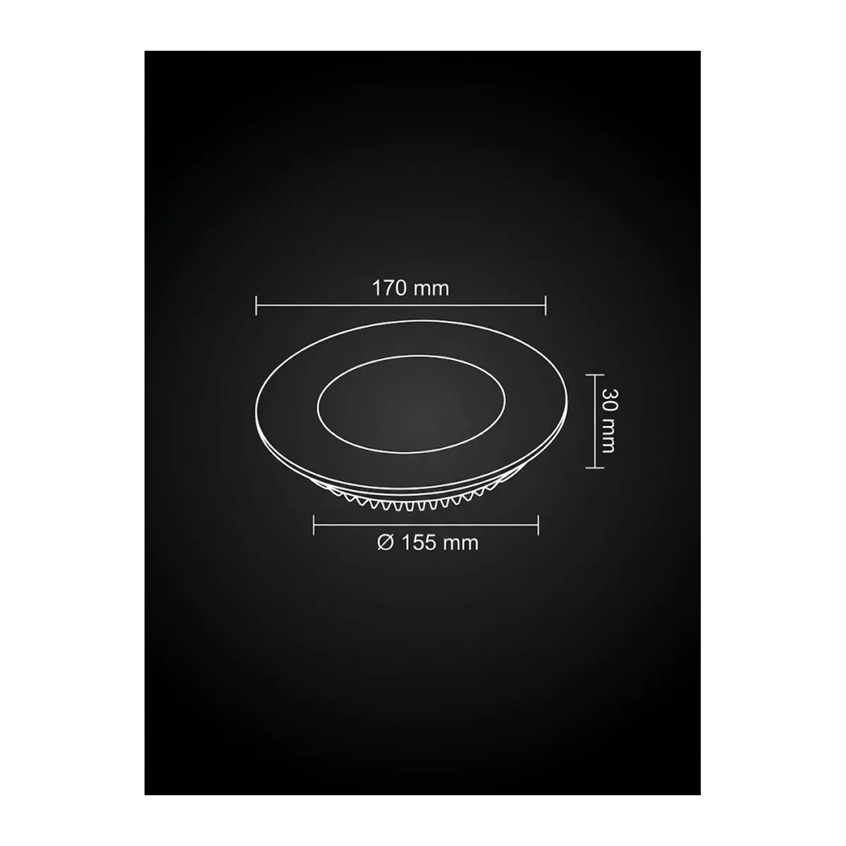 12W LED PANEL6500K BEYAZ 50.000 SAAT KULLANIM ÖMRÜ 10 ADET - Görsel 2
