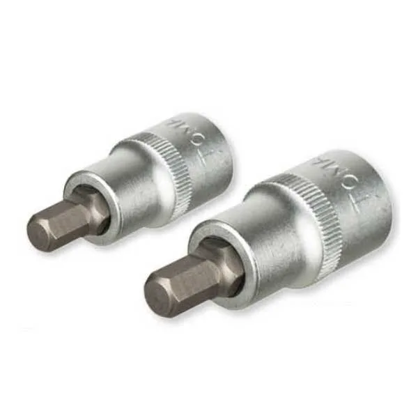 TOMAX Lokmalı Allen Bits Uç Kısa 1/2 İnç 10x55 mm 10 Adet