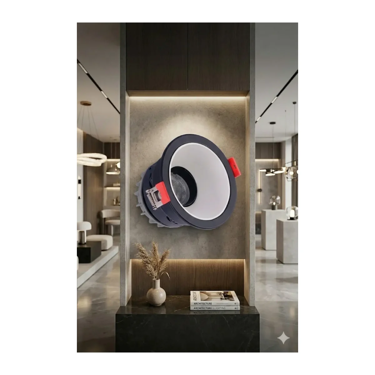 Led Spot 5W Siyah Çerçeve Beyaz Işık