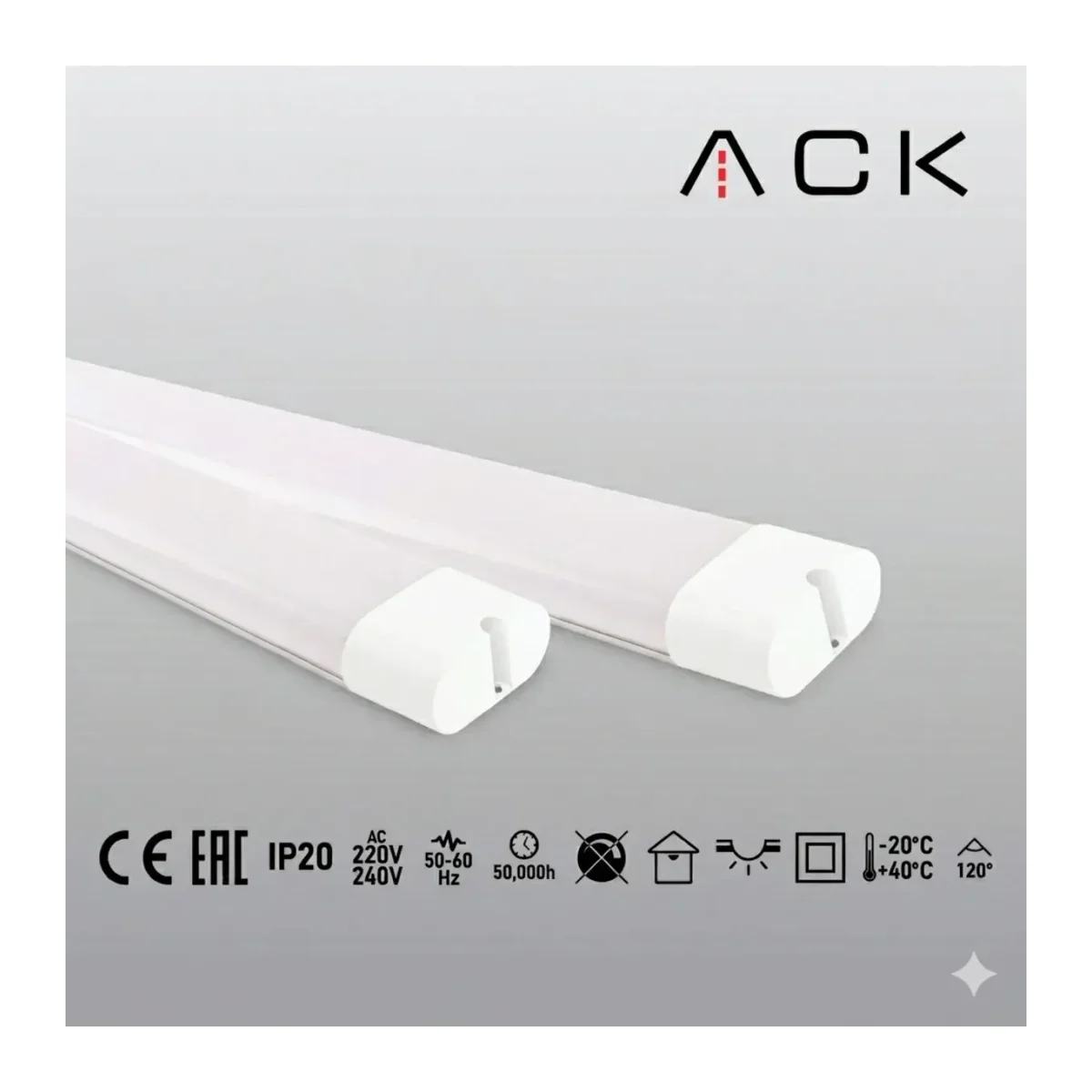 Satürn LED Bant Armatür 120cm 54W Sıcak Beyaz IP20 AN29-01213 - Görsel 2