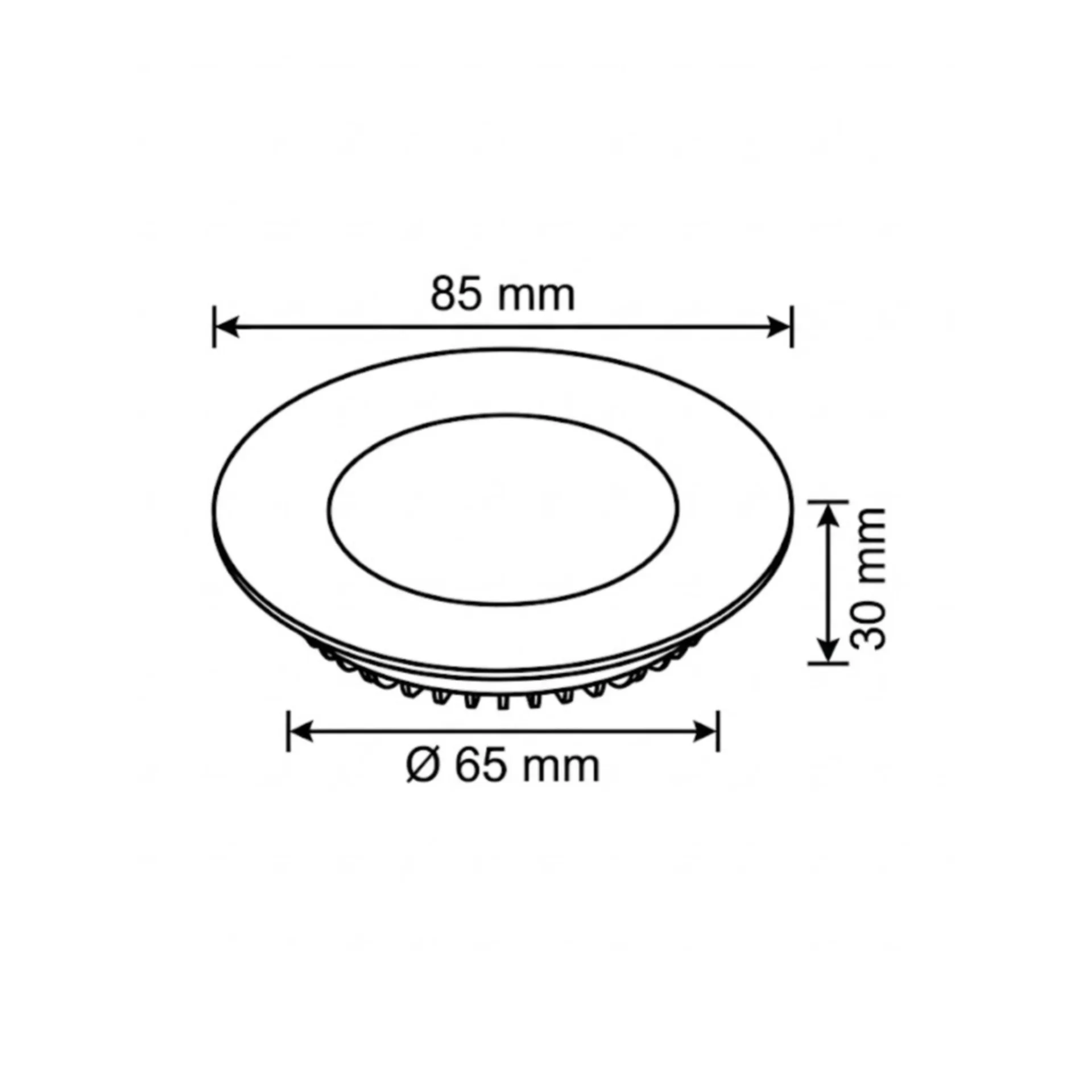 3W Sıva Altı Led Panel 6500K - Görsel 2
