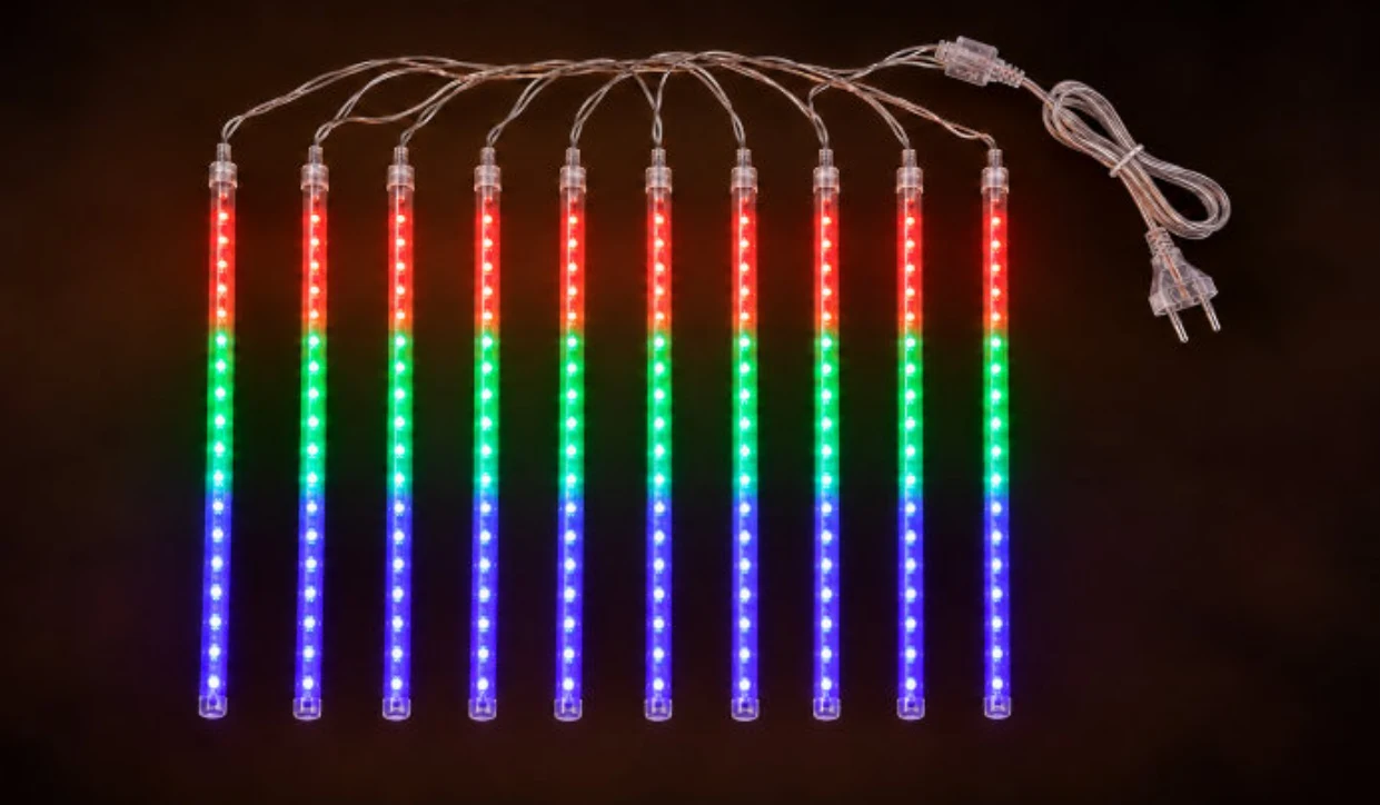 Kayan Işık Tüpü Seti 10 Tüp × 50 cm IP44 – RGB - Görsel 2