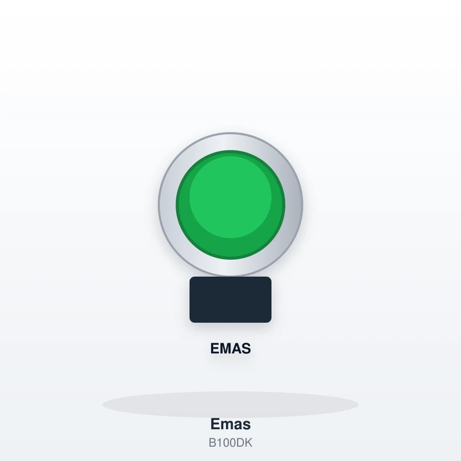 Emas Stop Butonu Kırmızı 22mm (1NC)