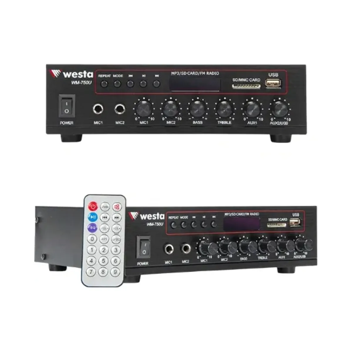 WESTA AMFİ WM-750U 80W 100V TEK BÖLGE