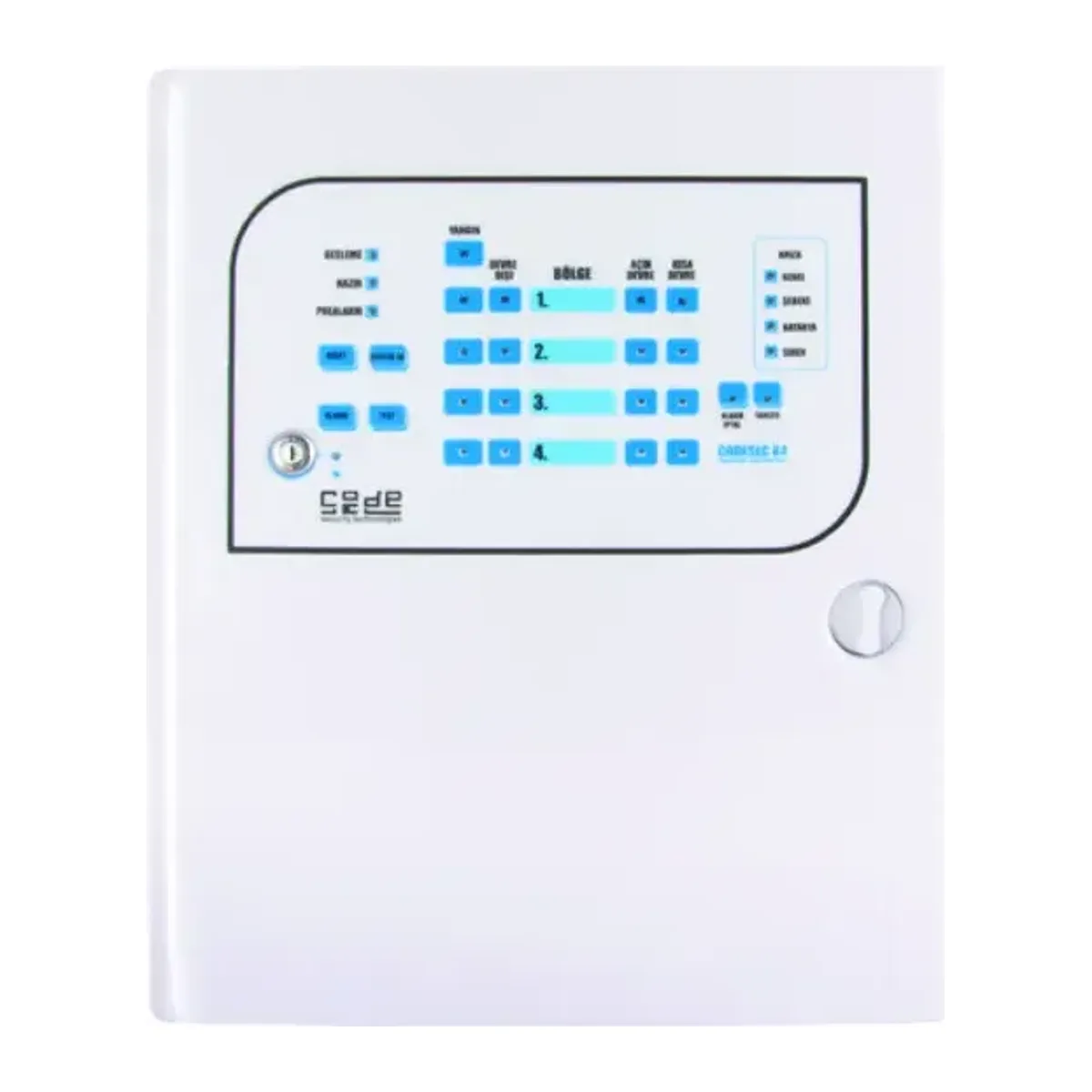 CODESEC YANGIN ALARM PANELİ K4A 4 BÖLGE / KONVANSİYONEL