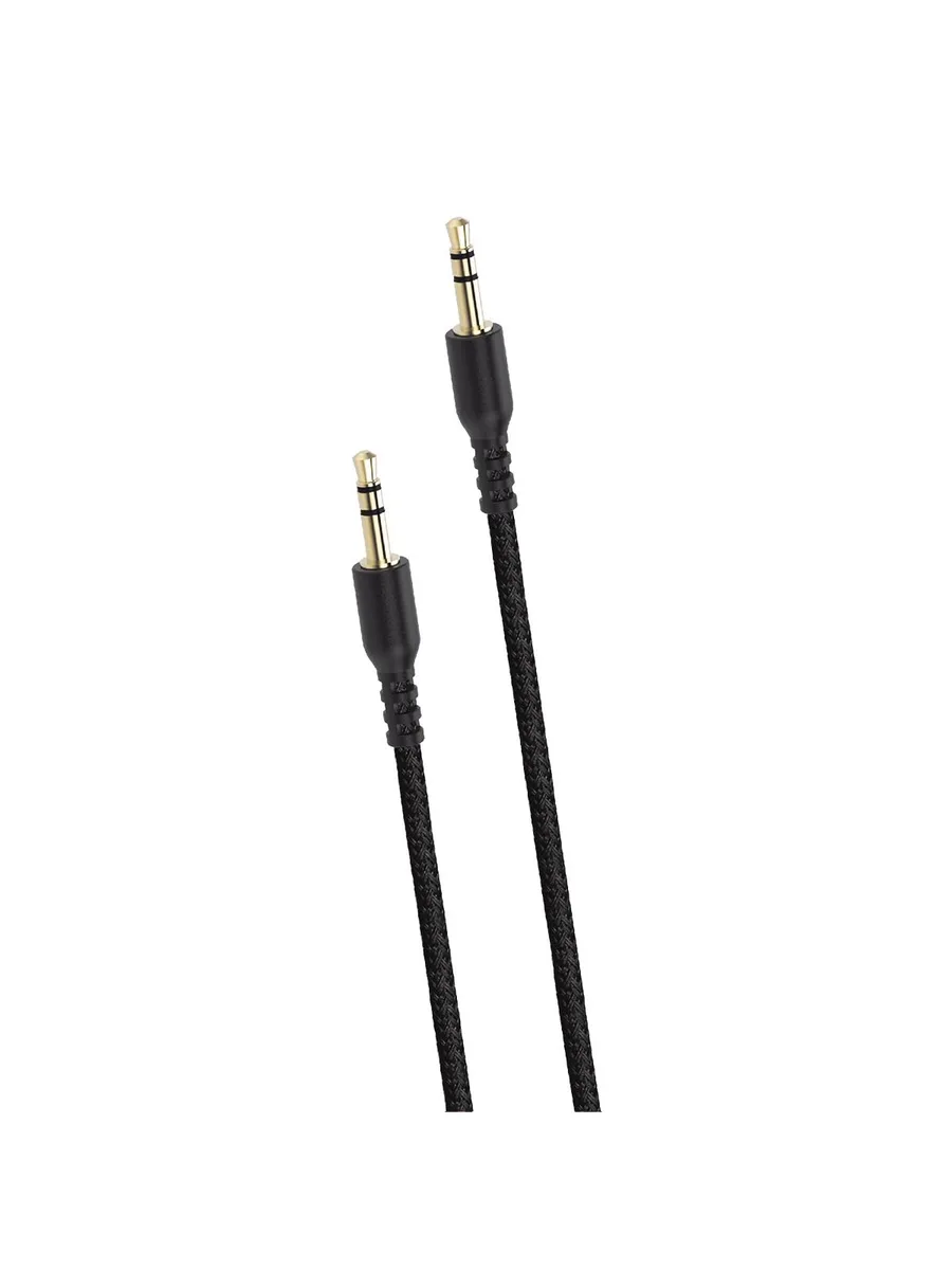 ACL A-6 1 Metre 3.5mm to 3.5mm Örgülü Kumaş Ultra Dayanıklı HD Ses Aux Kablosu (Altın Kaplama Uçlu) - Görsel 3