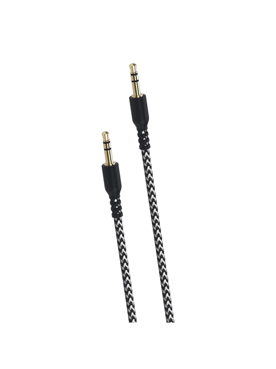 ACL A-6 1 Metre 3.5mm to 3.5mm Örgülü Kumaş Ultra Dayanıklı HD Ses Aux Kablosu (Altın Kaplama Uçlu) - Görsel 5