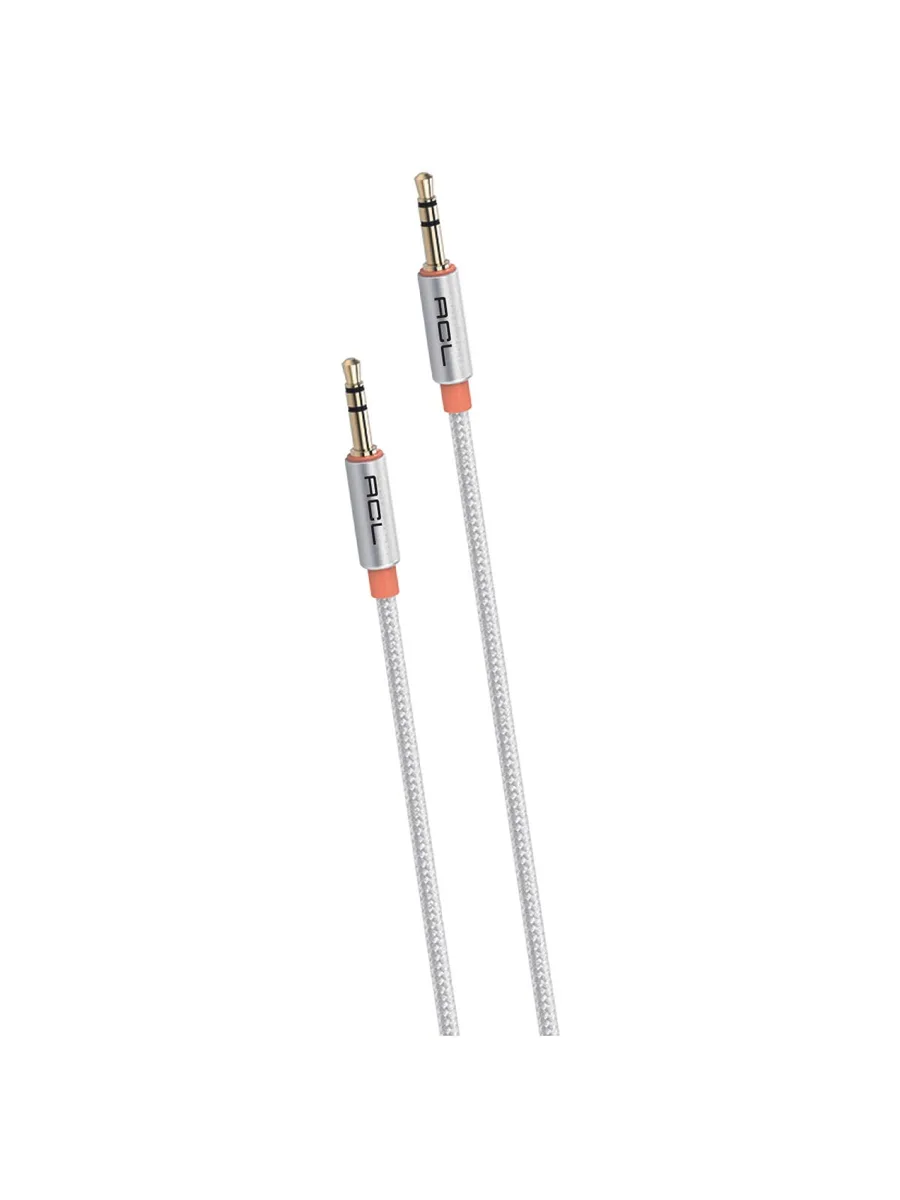 ACL A-7 1 Metre 3.5mm to 3.5mm Örgülü Kumaş Ultra Dayanıklı HD Ses Aux Kablosu (Altın Kaplama Uçlu) - Görsel 2