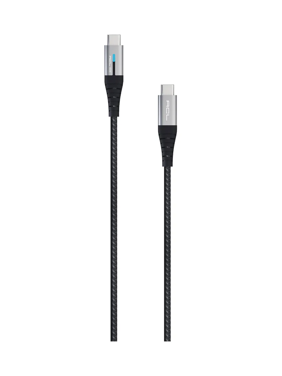 ACL ACK-101 1.2M LED Göstergeli 60W USB-C to USB-C Örgü Şarj ve Veri Kablosu (3A) - Görsel 3