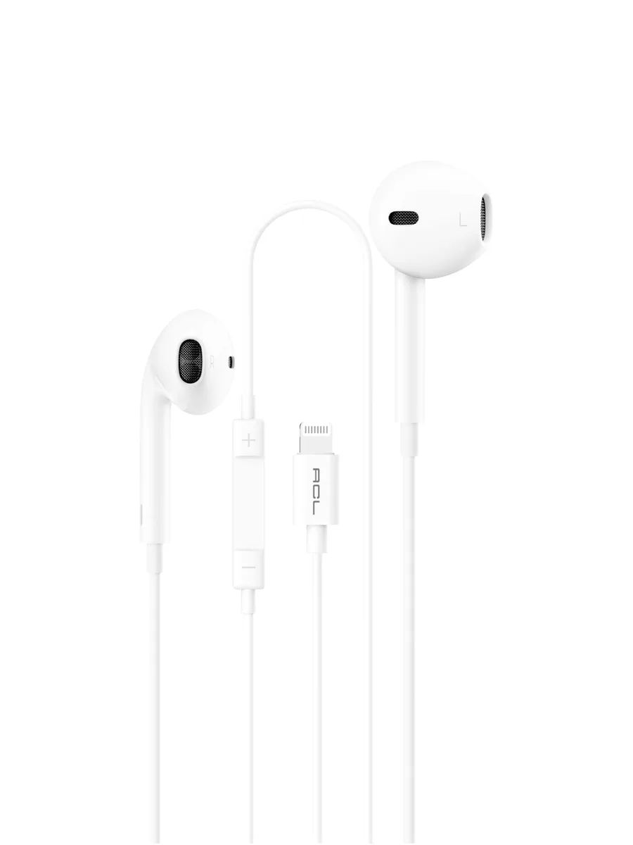 ACL K1-34 Lightning Girişli Hi-Fi Stereo Mikrofonlu Kablolu Kulak İçi Kulaklık – Dijital Çip Destekli ve TPE Kablo - Görsel 2