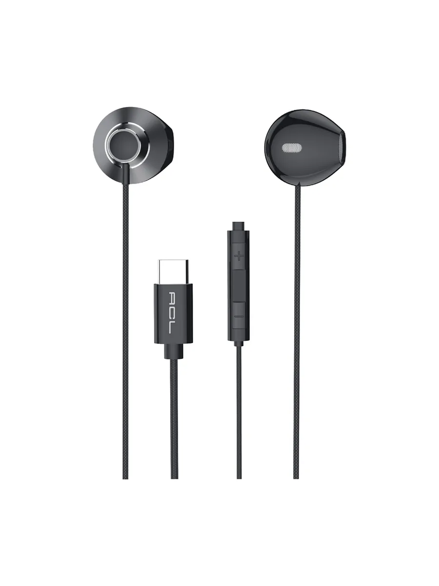 ACL K1-73 USB-C Tip C Metal Başlıklı ve Örgü Kablolu Mikrofonlu Kulak İçi Kulaklık – 1.2M Dayanıklı Tasarım - Görsel 3