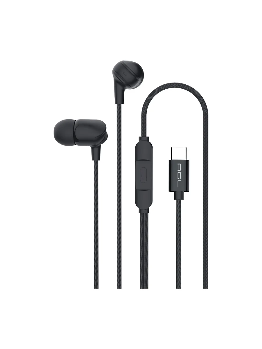 ACL K1-74 USB-C Tip C Metal Başlıklı ve Örgü Kablolu Mikrofonlu Kulak İçi Kulaklık – 1.2M Dayanıklı Tasarım - Görsel 2