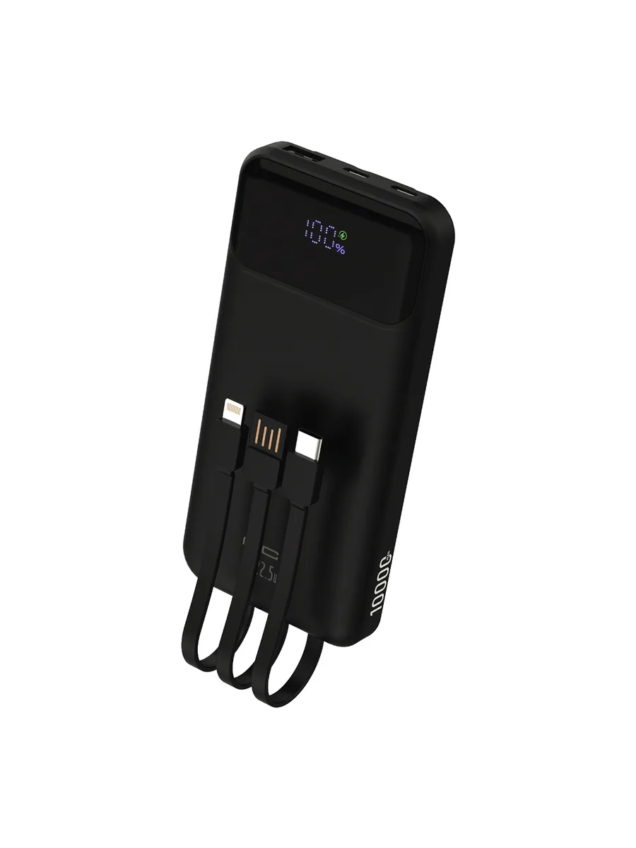 ACL PW-116 10000 mAh 22.5W Powerbank – Dahili 4in1 Kablolu ve LCD Göstergeli Hızlı Şarj Cihazı - Görsel 2