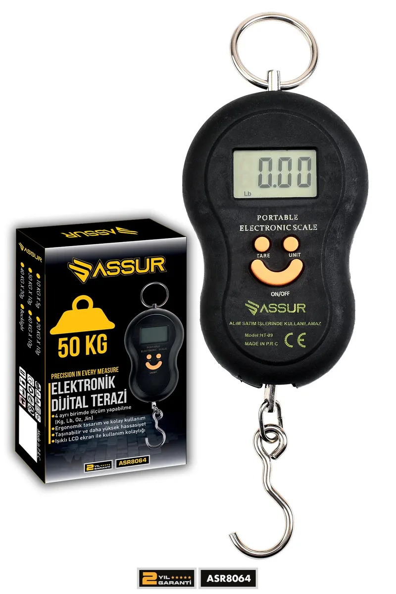 ASSUR Dijital El Terazisi 4 Ayrı Birim Hassas 50 kg Kantar Terazi - Görsel 3