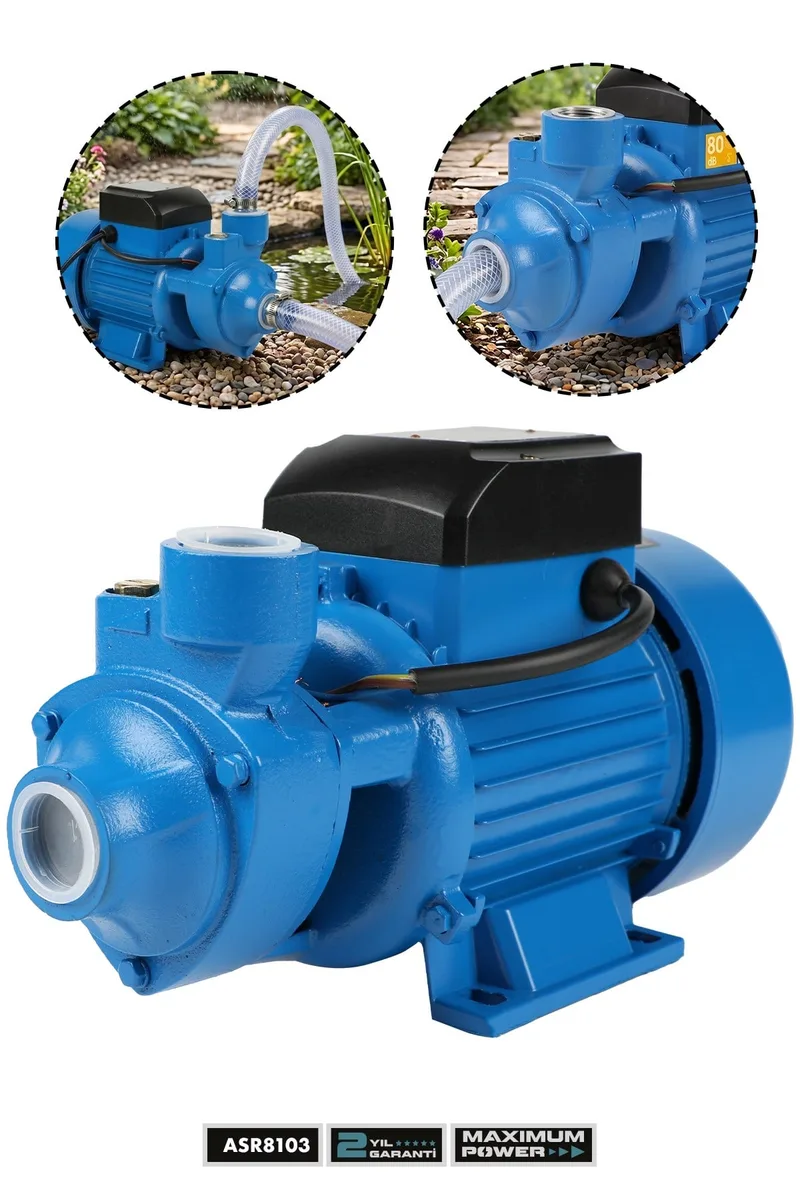 ASSUR Qb80 43m Basınç Yüksekliği 1 HP Bakır Sargı Elektrikli Santrifüj Pompa Su Motoru - Görsel 4