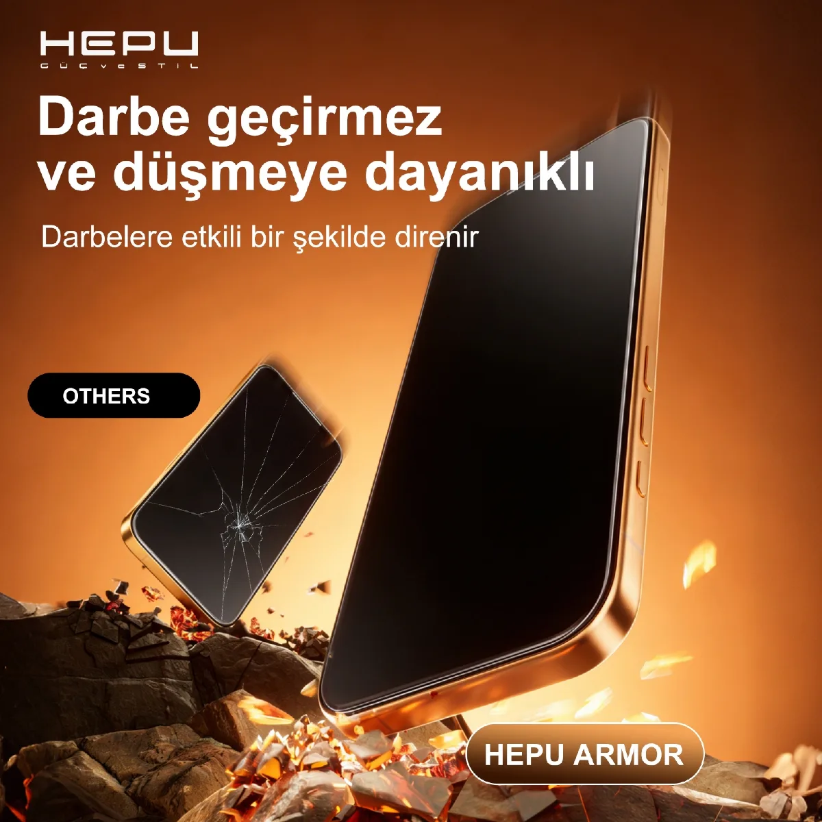 HEPU ARMOR Series Clear HD Cam Ekran Koruyucu – iPhone 11 / XR Uyumlu - Görsel 8