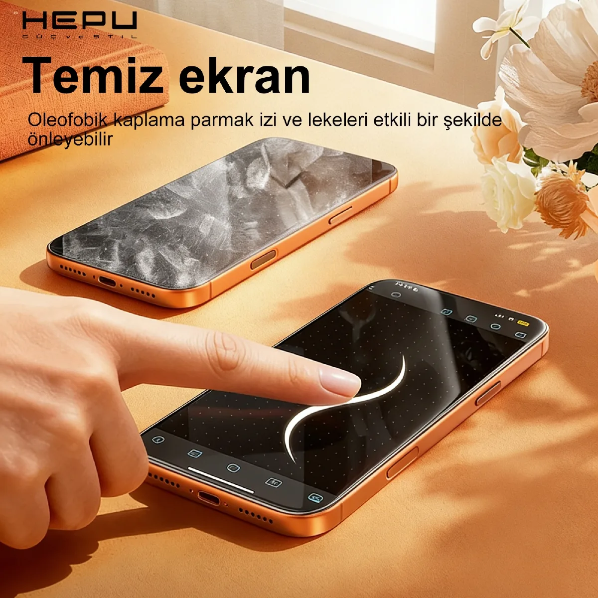 HEPU ARMOR Series Clear HD Cam Ekran Koruyucu – iPhone 14 Pro Max Uyumlu - Görsel 8