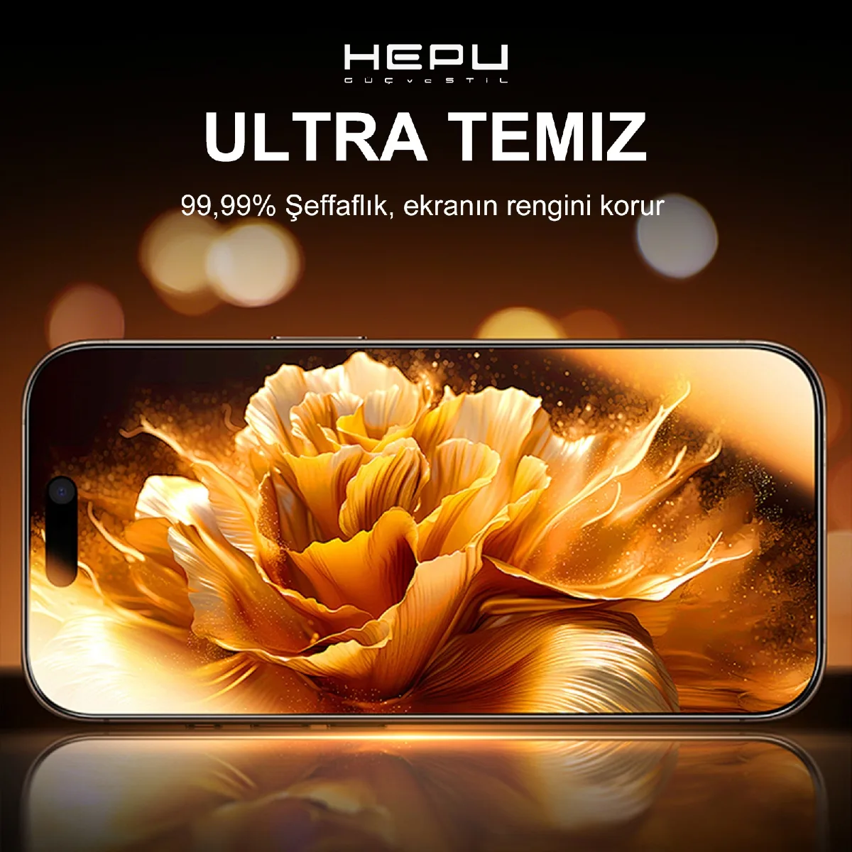 HEPU ARMOR Series Clear HD Cam Ekran Koruyucu – iPhone 16 Pro Max Uyumlu - Görsel 7