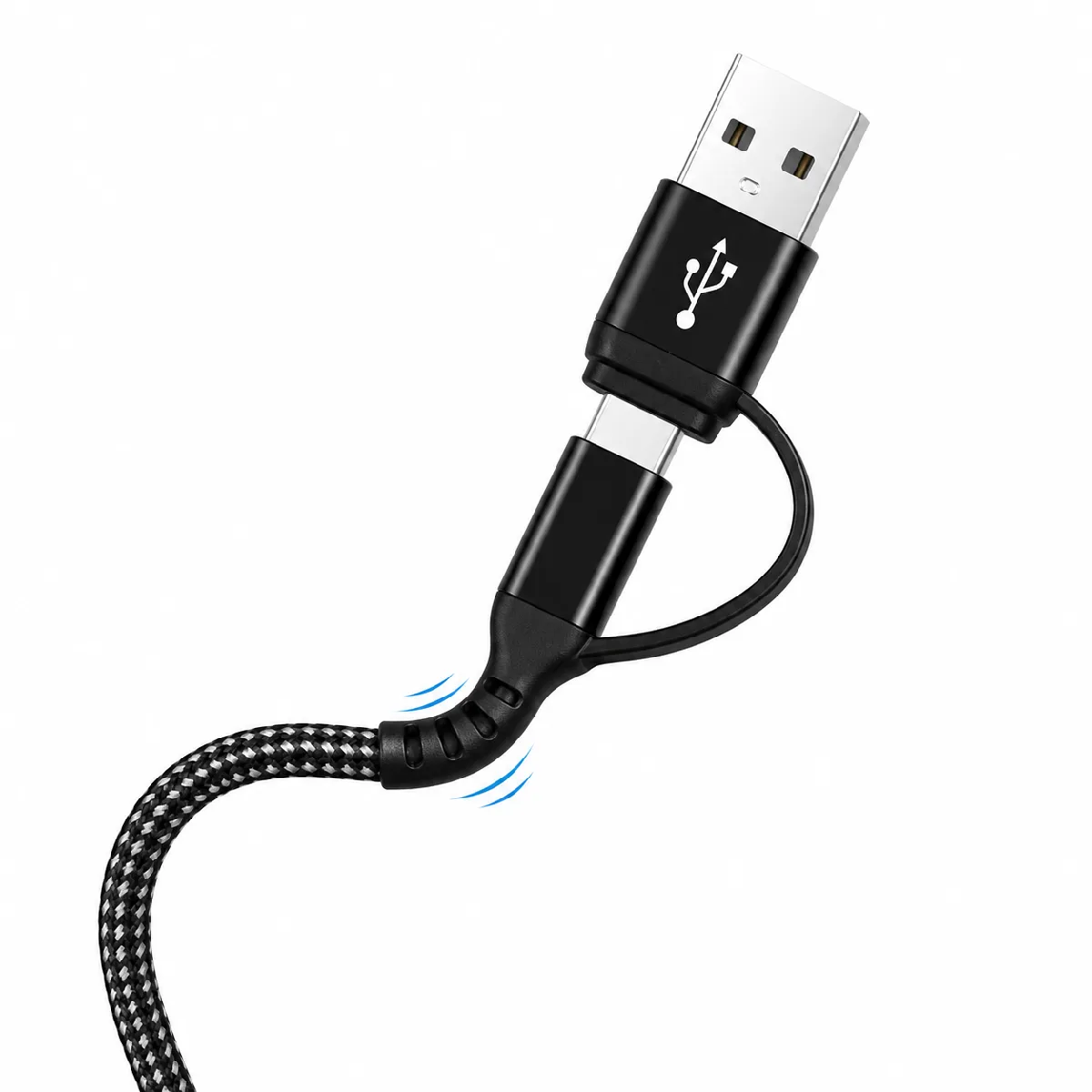 HEPU HP-13 3’ü 1 Arada Şarj Kablosu – Type-C, Lightning ve Micro USB - Görsel 4