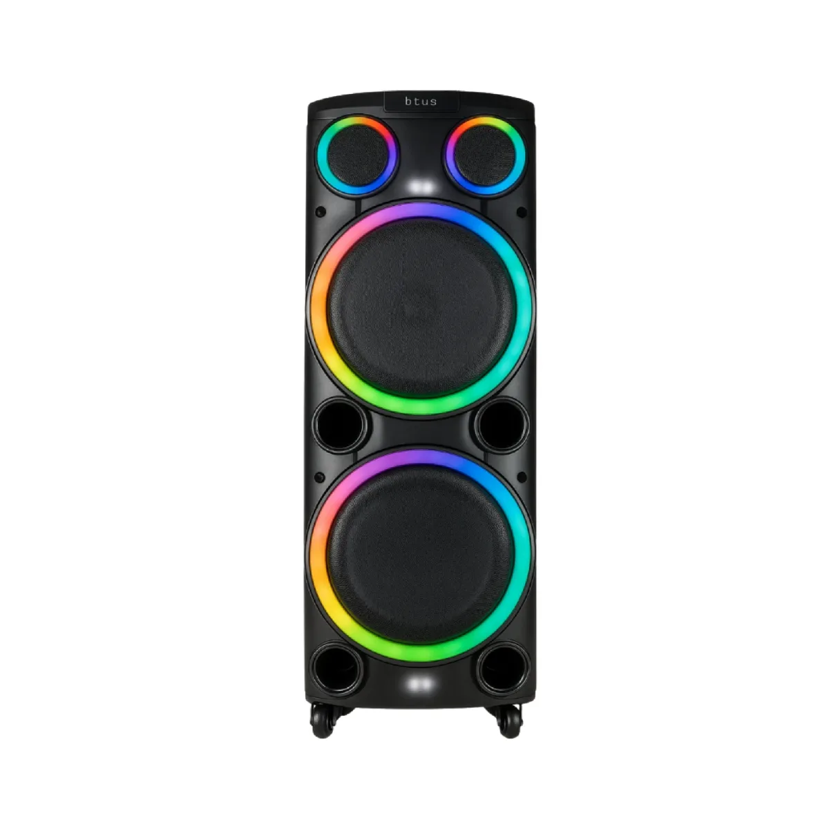 Hepu Hp 962 Büyük Boy Şarjlı Taşınabilir Bluetooth Parti Hoparlörü 2*12 inç Extra Bass