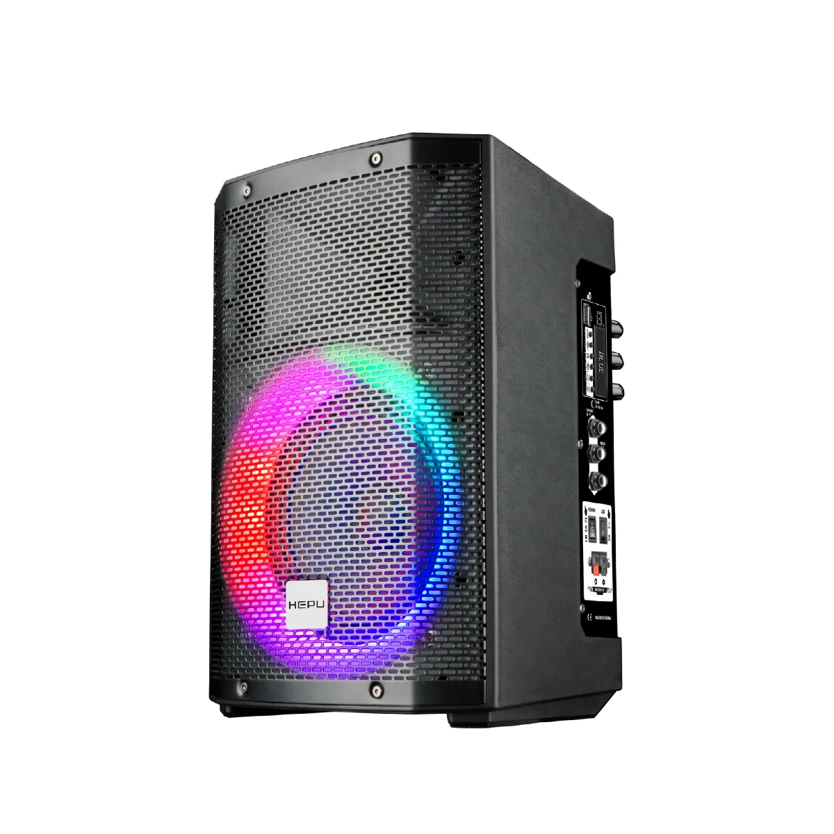 HEPU HP-980 Partybox Bluetooth Hoparlör – 8” Hoparlör, 60W Güç, RGB Işık, TWS Destekli - Görsel 2