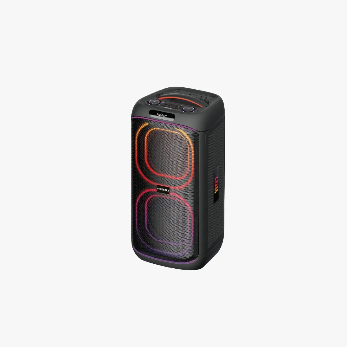 HEPU HP-989 Partybox Bluetooth Hoparlör – 2×8” Hoparlör, 40W Güç, RGB Işık, TWS Destekli - Görsel 2