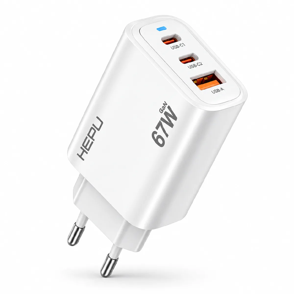 HEPU HP-AC07 67W GaN PD Şarj Adaptörü – Hızlı Şarj - Görsel 2
