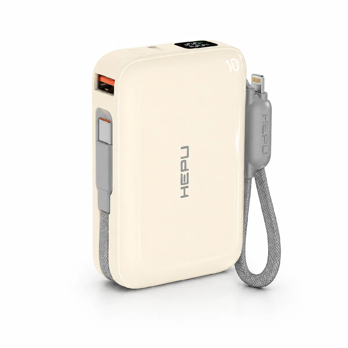 HEPU HP-AP03Y Armor Powerbank – 10.000 mAh, Type-C, Lightning ve USB-A Çıkışlı, Hızlı Şarj Destekli - Görsel 2