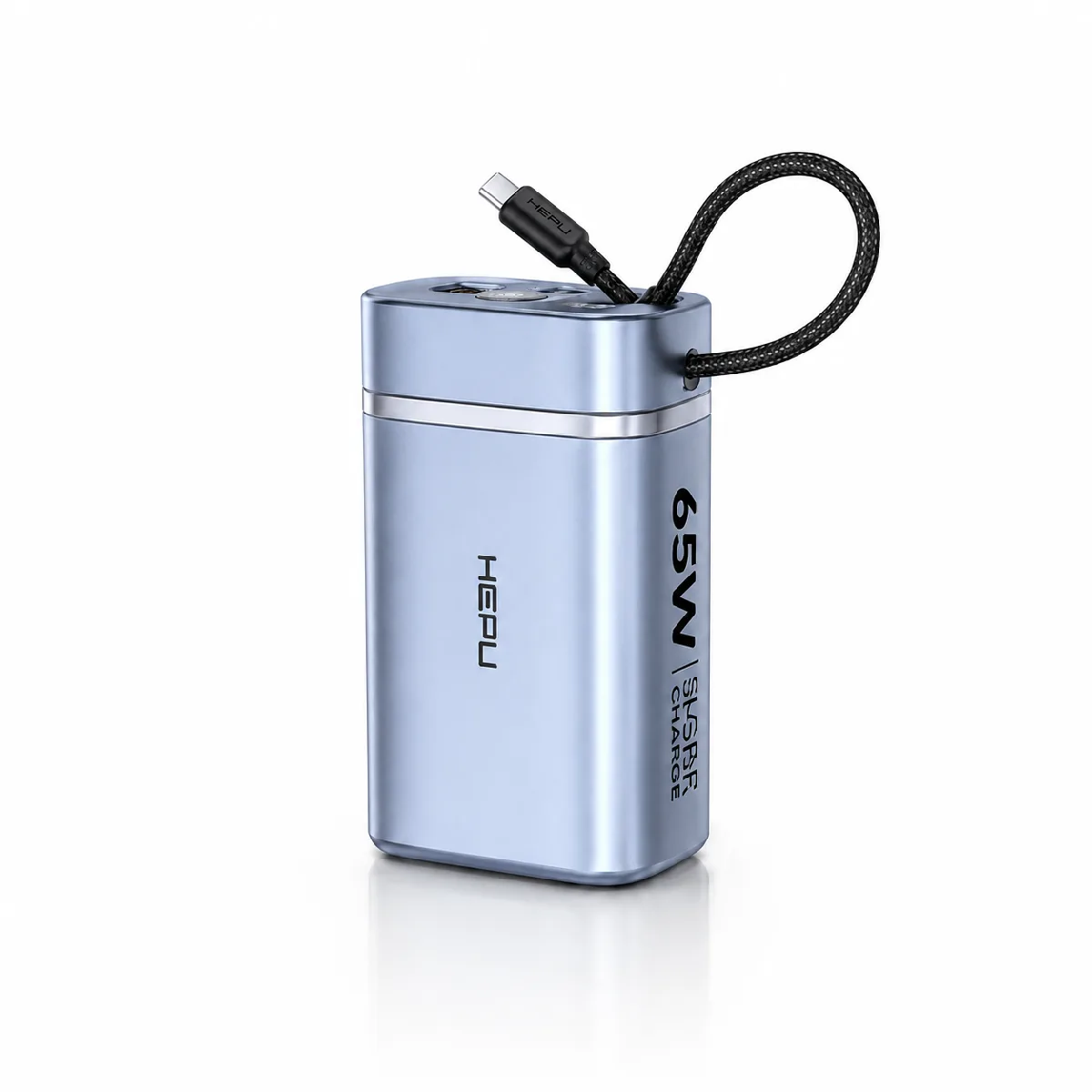 HEPU HP-AP05 Armor Powerbank – 30.000 mAh, 65W Hızlı Şarj, Type-C, Lightning ve USB-A Çıkışlı - Görsel 2