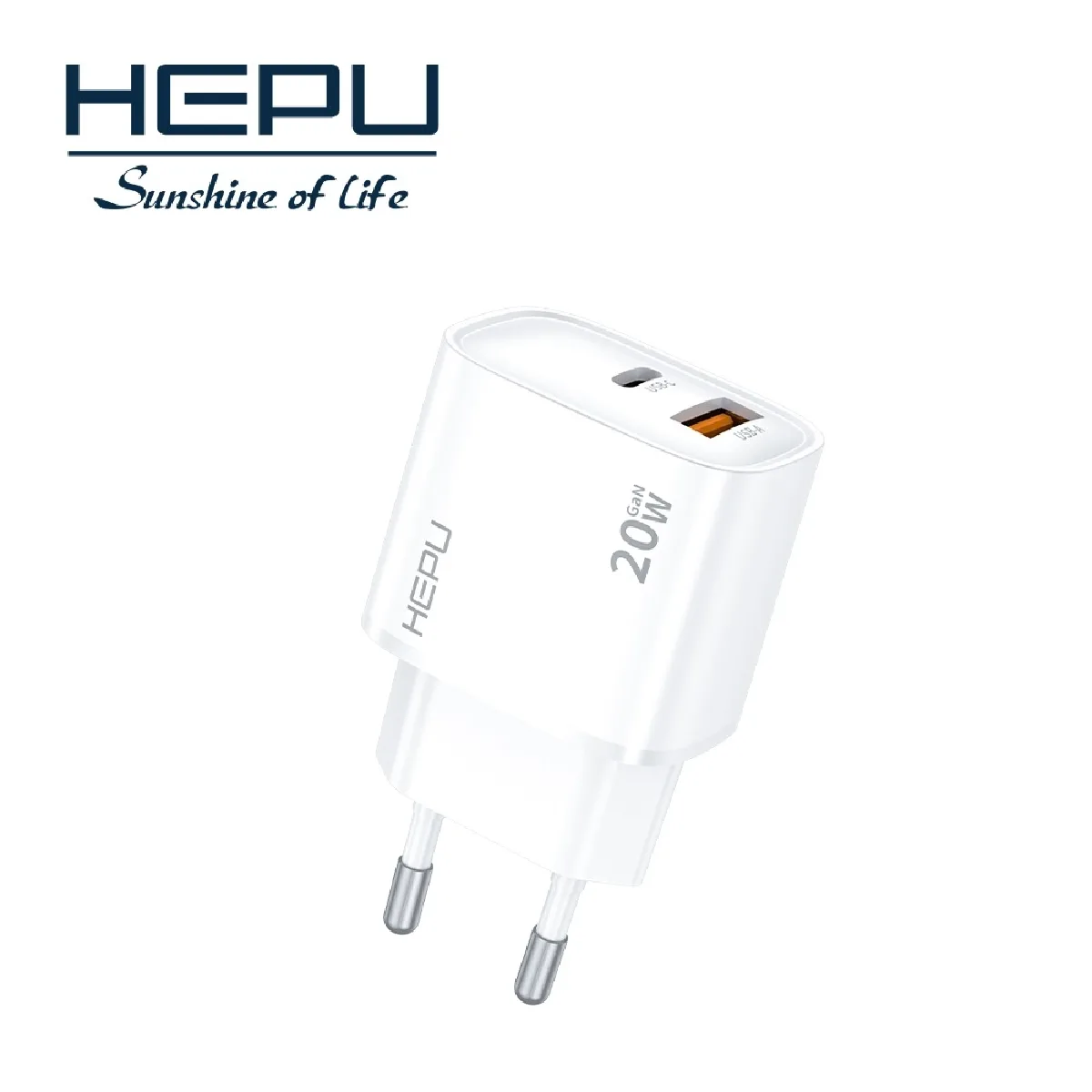 HEPU HP-C29 20W GaN Hızlı Şarj Adaptörü – Type-C Kablo Dahildir - Görsel 2