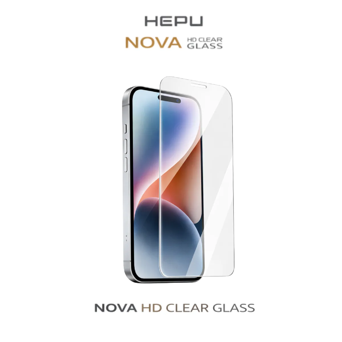 HEPU NOVA HD Clear Temperli Cam Ekran Koruyucu – iPhone 17 Pro Max Uyumlu - Görsel 2