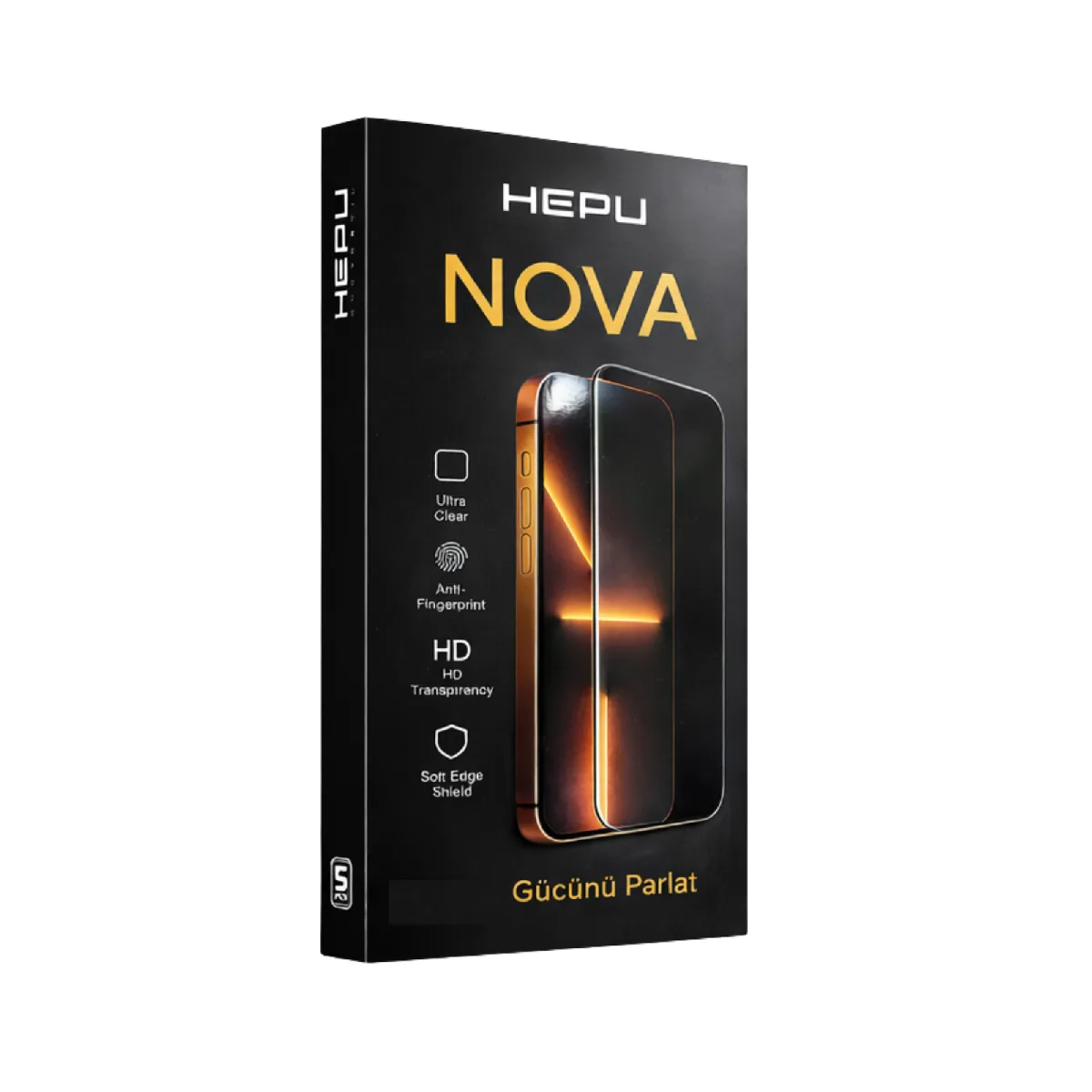HEPU NOVA HD Clear Temperli Cam Ekran Koruyucu – iPhone 17 Pro Max Uyumlu - Görsel 3