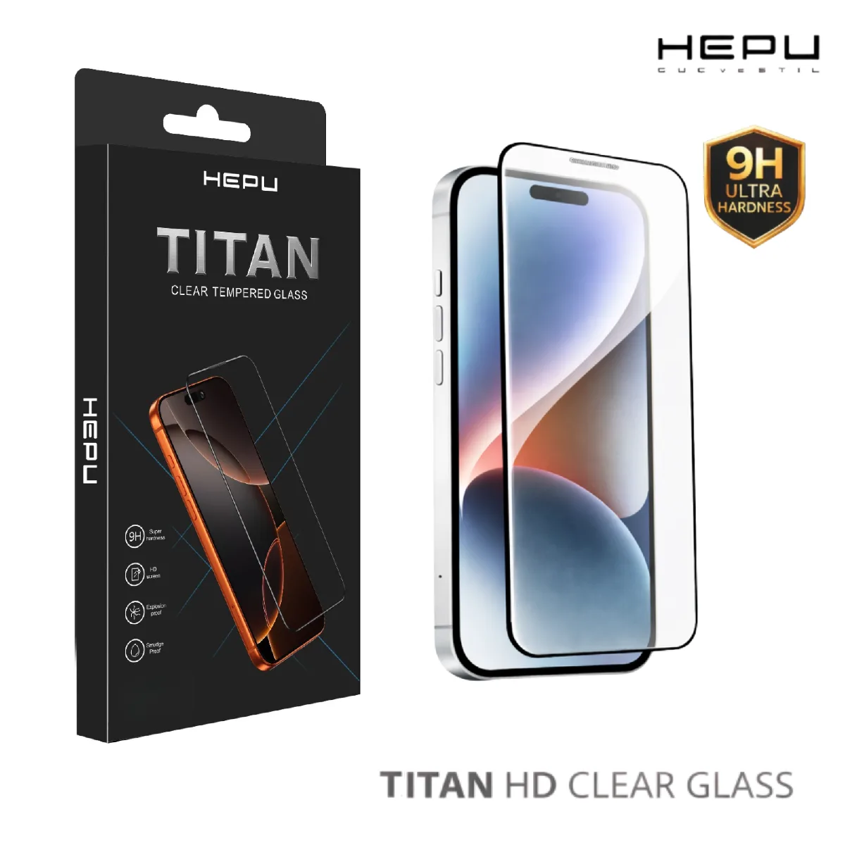 HEPU TITAN HD Clear Cam Ekran Koruyucu – iPhone 13 Pro Max Uyumlu