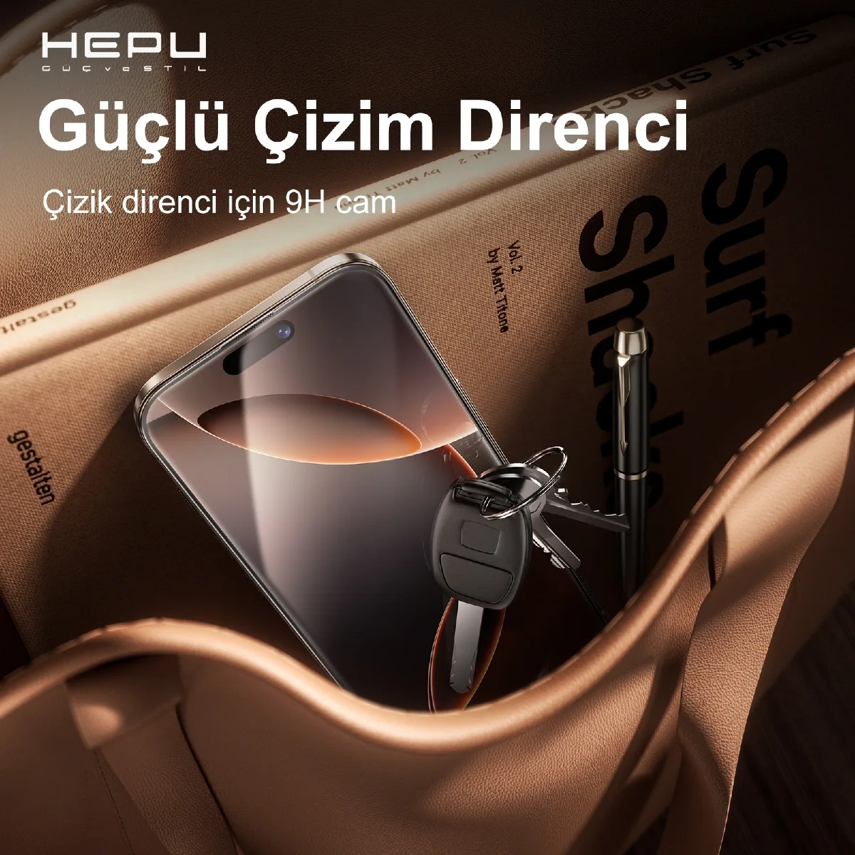 HEPU TITAN HD Clear Cam Ekran Koruyucu – iPhone 17 Pro Max Uyumlu - Görsel 6
