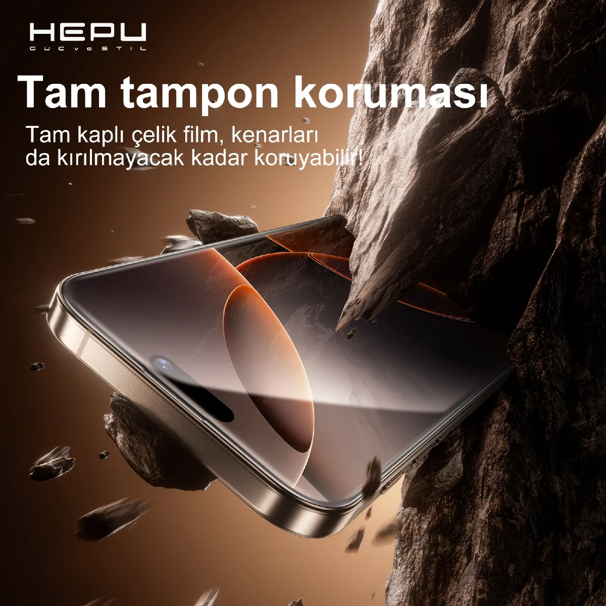 HEPU TITAN HD Clear Cam Ekran Koruyucu – iPhone 17 Pro Max Uyumlu - Görsel 7