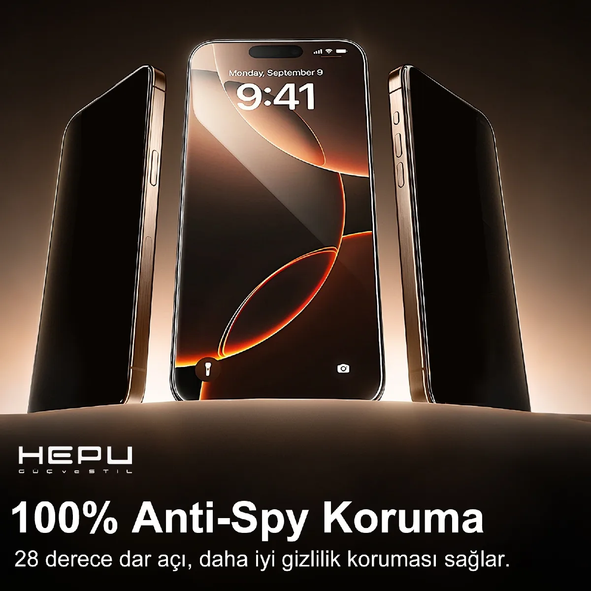 HEPU TITAN Privacy Cam Ekran Koruyucu – iPhone 11 / XR Uyumlu - Görsel 6