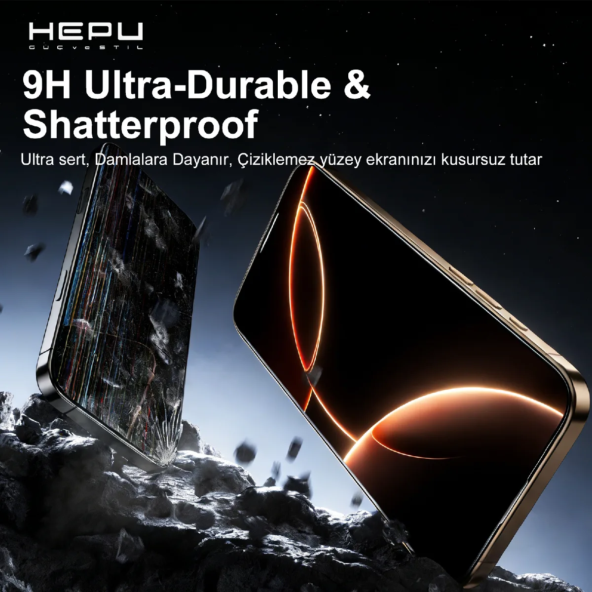 HEPU TITAN Privacy Cam Ekran Koruyucu – iPhone 16 Pro Max Uyumlu - Görsel 5