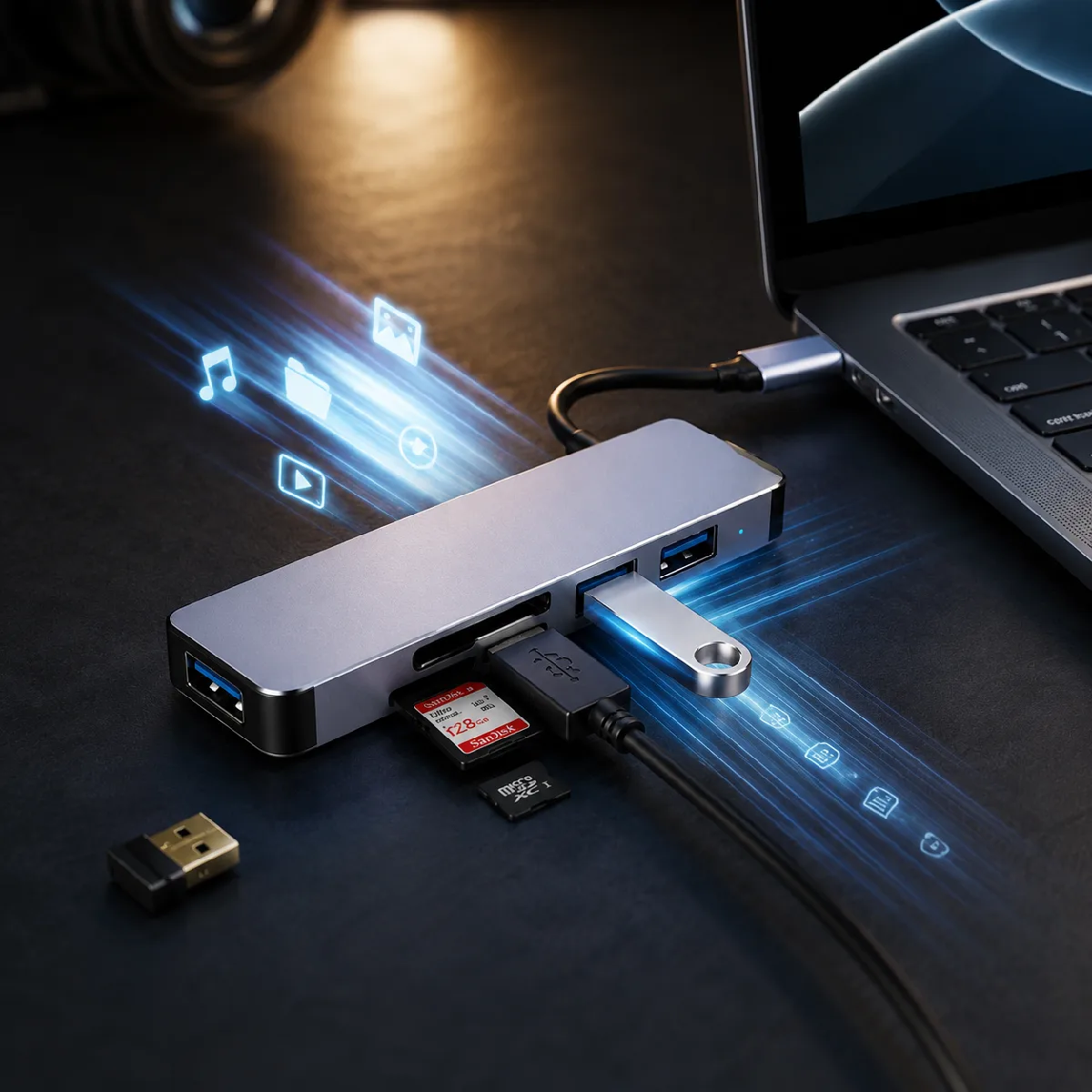 HEPU USB HUB HP B07 1 to 5 - Görsel 5