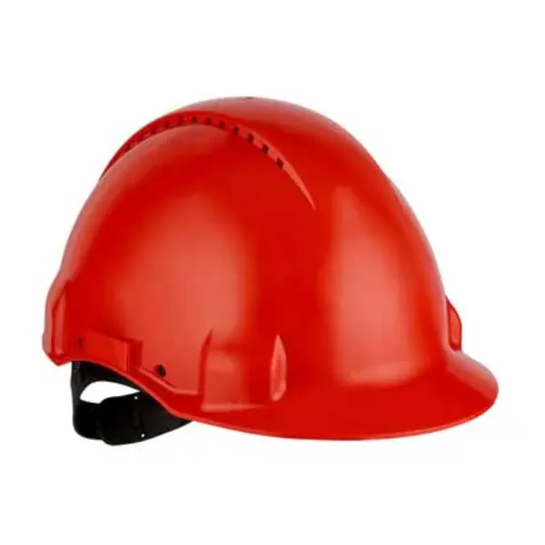 3M G3000 Kırmızı Baret Havalandırmalı Vinil Bantlı UV’li